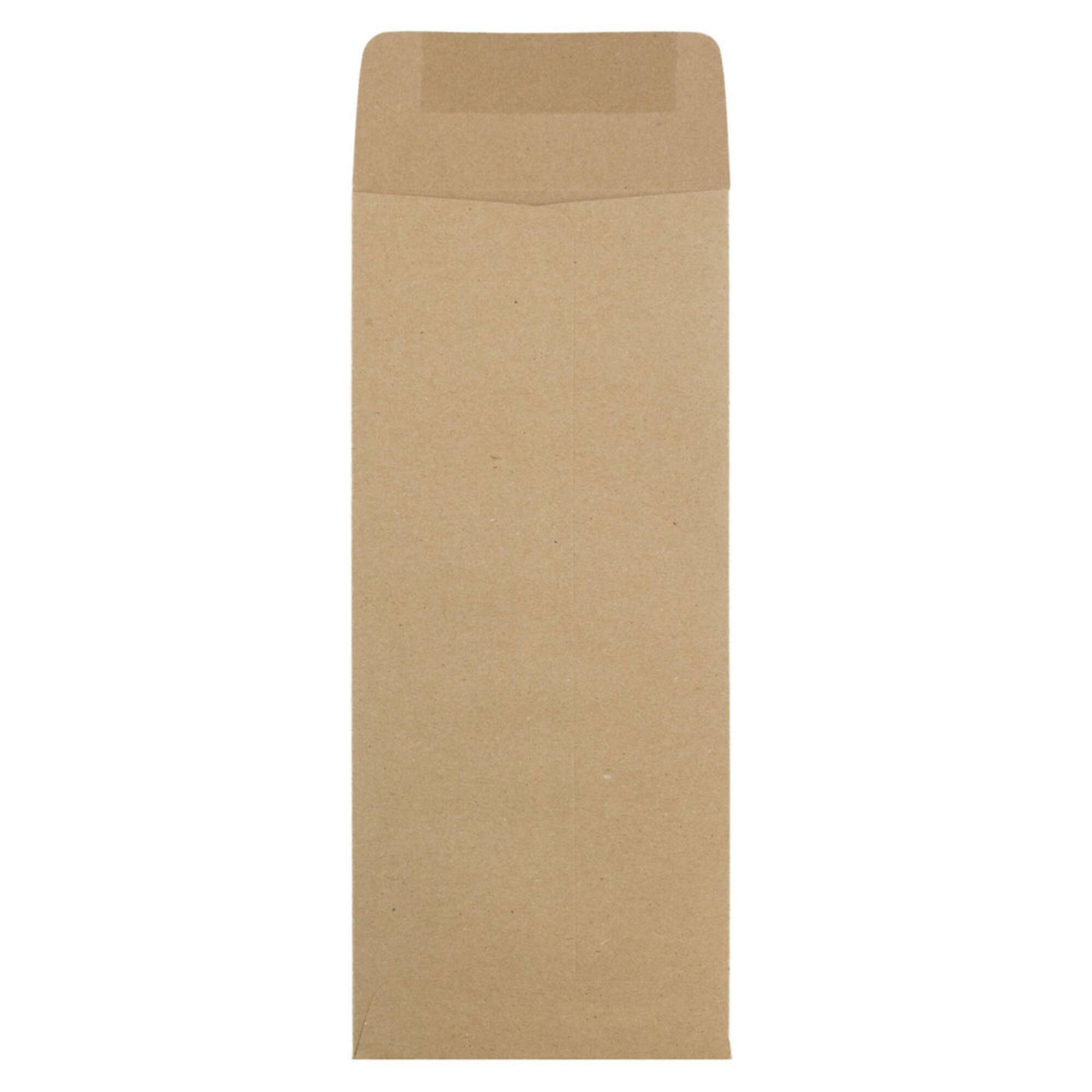 JAM Paper #12 Brown Kraft Paper Bag Policy Business Premium Envelopes, 25ct.